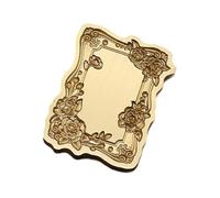 Antique Solid Brass Wax Seal Stamp Head Engraved Embossing Tool Flower Frame for Handmade Letters Gift Wrapping Brass Wax Stamp for Gifts