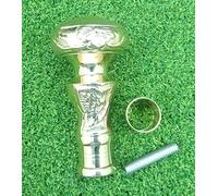 Antique Solid Cane Handle 11" Vinatge Brass Designer Walking Stick Handle Brass Handle