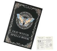 Antique Spellbook - Paper Vintage Journal, Real Spells Journal Notebook, Vintage Supply Props, Antique Paper Book with Real Spells | Authentic Mystical Booklet for Halloween Decor Men Women