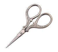 Antique Stainless Steel Embroidery and Cross-Stitch Scissors for Sewing Needlework DIY Craft Art Work Household Use (Bronze)