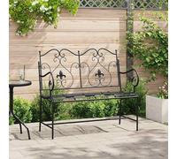 Garden Bench Steel Outdoor Seating Patio Furniture Modern Backyard vidaXL