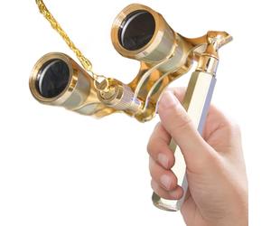 Antique Style Binoculars - Portable Vintage Optical Device for Outdoor Activities | Adjustable Focus Scope for Bird Watching, Hiking, Travel, and Nature Observation Classic Design 6.5x3.9x2.1 in