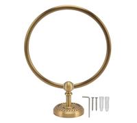 Antique Style Brass Towel Ring, Stainless Steel Hand Towel Holder, Rustproof Bathroom Towel Ring with Durable Finish, for Bathroom Bedroom Lavatory