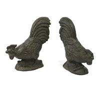 Antique style Cast Iron Bookends. A set of 2 animals playing. Perfect for an dog lover or rabbit lover and a book lover alike. (Pack of 2) Also available in a cat design (Chicken)