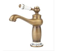 Antique Style Chrome Bathroom Sink Faucet, Single Handle Diamond Water Mixer Tap, Hot & Cold, Elegant Basin Fixture for Modern Home Decor