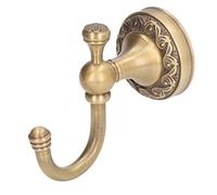 Antique Style Durable Robe Hook for Bathroom Bedroom, Easy Installation Wall Mounted Coat Hook for Coats Hats Jackets Scarves Umbrella, Copper Stainless Steel