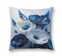 Antique Style Floral Art (13) Double-Sided Pillowcase | Short Plush Ultra Soft Cozy Decorative Throw Pillow Cover | Style 16x16in(40x40cm) | for Sofa, Bedroom & Living Room