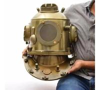 Antique Style Italia Diving Helmet US Navy Mark V Deep Sea Marine Scuba Helmet
