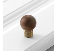 Antique Style Retro Walnut Brass Wardrobe Door Handle New Chinese Furniture Antique Round Ball Pure Copper Drawer Door Handle 14