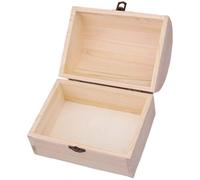 Antique Style Storage Box Decorative Pine Wood Case with Elegant Jewelry Organizer Cover for Jewelry Keepsakes and Trinkets