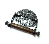 ANTIQUE STYLE WATERLOO TRAIN STATION TOILET ROLL HOLDER WALL MOUNTED IRON WH38