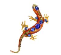 Antique Styles Lizards Brooch Unique Alloy Reptiles Design Fashion Accessory For Coat Bag Decoration Birthday Present Retro Pin