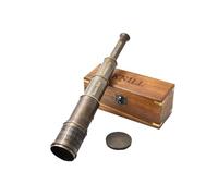Antique Telescope 1915 London Brass Maritime 20x Vintage Pirate Spyglass Functional Brass & Clear Vision Pirate Telescope 18" with Leather case - Wonderful Gift (Personalized)