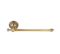 Oumefar Antique Towel Rack Brass Towel Rails Wall Mount Towel Rods Single Pole Bar Retro Toilet Roll Holder For Bathroom