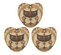 Antique Treasure Map Car Air Freshener, 3 Pcs Love form Hanging Air Freshener Cards, Long Lasting Fragrance Scented Cards for Car, Home, Office White-style