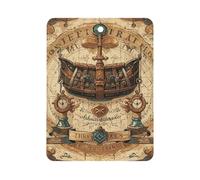 Antique Treasure Map Car Air Freshener Hanging, Long Lasting Scented Car Aromatherapy Tablets, Square Fragrance Scented Cards for Vehicles, Bedroom, Wardrobe White-style