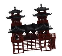 Antique Twin Towers Ornaments Fish Tank Building Bonsai Decoration Aquarium Garden Statue Tiny Landscape Decoration.