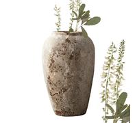 Antique Vase - High Decorative Ceramic Vessel, Vintage Flower Arrangement Container, Elegant Decoration Piece for Desk, Artistic Accent Sculpture for Indoor Use | For Living Room, Sc