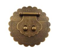 Antique Vintage Latch 3pcs Antique Copper Furniture Hardware Trunk Handle Box Hasp Latch Jewelry Chest Box Padlock Locking Buckle Hasp Lock Latch Brass