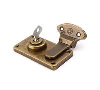 Antique Vintage Latch Bronze Tone Leather Suitcase Buckle Box Vintage Metal Lock Antique Toggle Hasp Latch