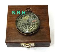 Antique Vintage Nautical Gift compass With Wooden Box