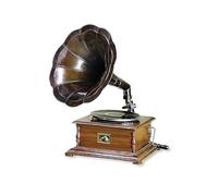 Antique Vintage Replica Gramophone Phonograph | 78-RPM Original Working | Wooden & Brass | Ideal for Decoration or Showpiece | Includes 1 Demo Disc & 5 Needles 4yb