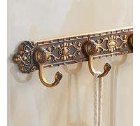 Antique Wall-Mounted Coat Rack - European Retro Hooks, Vintage Clothing Hanger for Living Room, Bathroom, and Wardrobe - Stylish Wall Decor (Color: A)
