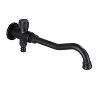 Antique Wall Mounted Kitchen Faucet 360° Swivel Single Handle Sink Tap Black Retro Design Perfect for Laundry and Kitchen Sinks Grifos Cocina Fregadero