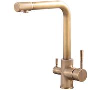antique water purifier, faucet, hot and cold washbasin, kitchen vintage double outlet water, european three-in-one, all the way to drink all copper