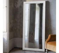 Antique White Full Length Leaner Mirror 74cm x 160cm Agenzia 14 White Large