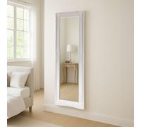 Antique White Slim Long Wall Mirror 47cm x 142cm Agenzia 14 White Large
