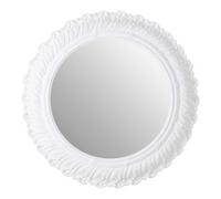 Antique White Small Acanthus Leaf Wall Mirror | Plume