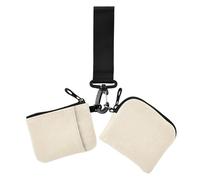 Antique White Solid Color Pure Plain Women's Wallets Card Cases Thin Flat Business Card Case Money Organizer with Zipper Coin Pocket for Lady 2 Packs, antique white Solid color Pure Plain, One Size,