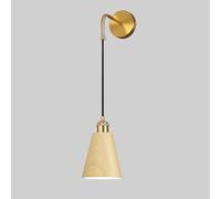 Antique Wood Grain Wall Lamp, Metal Bedside Wall Light with Water Transfer Finish, E27 Lighting Fixture, Interior Decorative Wall Sconce, Retro Industrial Wall Lamps for Living Room