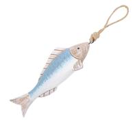 Antique Wooden Fish Wall Hanging Ornament Mediterranean Rustic