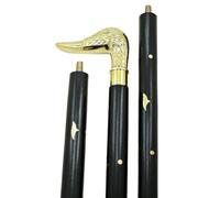 Antique Wooden Walking Stick Solid Brass Duck Head Designer Handle Vintage Style Gift Brass Black