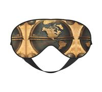 Antique World Globe Eye Mask for Sleeping, Sleep Mask Blocks Light Perfect for Women and Men, Soft and Comfortable Blindfold for Travel