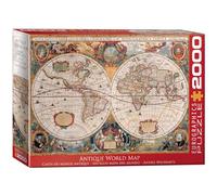 Eg82201997 - Eurographics Puzzle 2000 Pc - Antique World Map