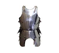ANTIQUECOLLECTION 15th Century Italian Medieval Armor Breastplate, Silver, Medium