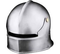 ANTIQUEMEDIEVAL 15th Century Swiss Sallet Helmet Historic Reenactment Silver