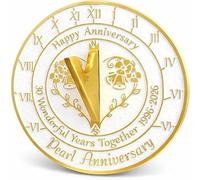 ANTIQUEMEDIEVAL 30th Pearl Wedding Anniversary Sundial Gift 2026