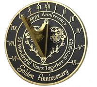 ANTIQUEMEDIEVAL 50th Golden Anniversary Sundial 2025 Gift For Garden, Home Decor Etc.