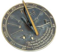 ANTIQUEMEDIEVAL Kiss of the Sun Brass Sundial