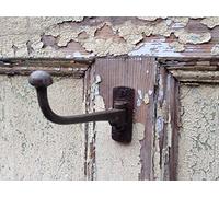 Antiques Warehouse ANTIQUE STYLE SWIVEL CAST IRON WARDROBE HOOK HAT & COAT UTILITY HOOK