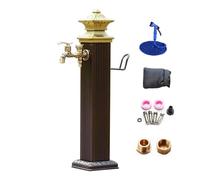 AntiqueWater Column with Faucet 30in Outdoor Watering Post forIrrigat Water Feature and SlishHose nd