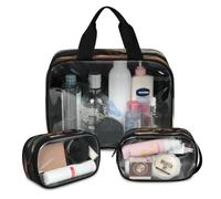 Antiquity Animal Dinosaur Travel Makeup Bag for Women Men, Translucent Cosmetic Bags 3 Pcs Large Shower Wash Pouch Toiletry Cosmetic Toiletries Organizer