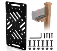 Antirust Mailbox Mounting Bracket, Plate for Post Mount Mailboxes, Compatible with Mail Boss, Architectural MAILBOXES, Gibraltar, ShoppingOnBed, adoorn, hykolity (Black)