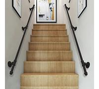 Antiskid RailingsIndustrial Black Kit 2ft (60cm) WallMounted Grab Bar for Safe Steps Corridor & Loft Design Nonslip Support