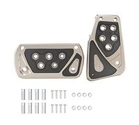 Antislip Automatic Brake Accelerators Nonslip Foot Pedals Pad Covers Car Accessory Footrest Interior Parts Pedal Pad Cover Car Stainless Steel Aluminum Alloy Accelerator Rest Pedal Sport Foot Rest