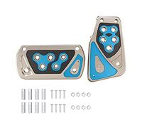 Antislip Automatic Brake Accelerators Nonslip Foot Pedals Pad Covers Car Accessory Footrest Interior Parts Pedal Pad Cover Car Stainless Steel Aluminum Alloy Accelerator Rest Pedal Sport Foot Rest